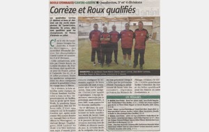 Riom-ès-Montagne, les Aurillacois Corrèze, Chanut, Ladoux, Begon, Cartreau victorieux au championnat du cantal- Lozère en 3ème Division