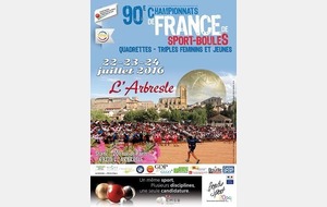 Championnat de France à l' Arbresles(69), les Aurillacois Corrèze, Chanut, Ladoux, Begon, Cartreau échouent en 16éme de finale