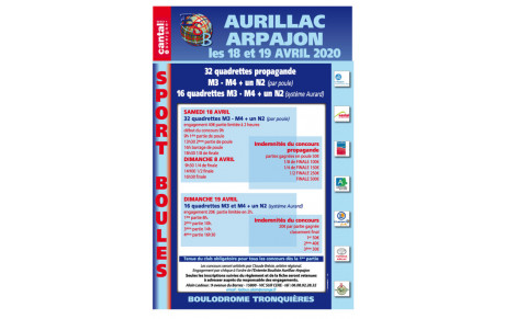 CONCOURS ESB AURILLAC-ARPAJON- 18 et 19 avril 2020